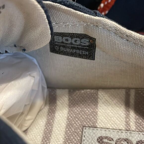 NWT Bogs Outdoor Shoes Unisex Youth Malibu Canvas Lace 71734Y Sz 3 Navy Blue - Picture 12 of 14